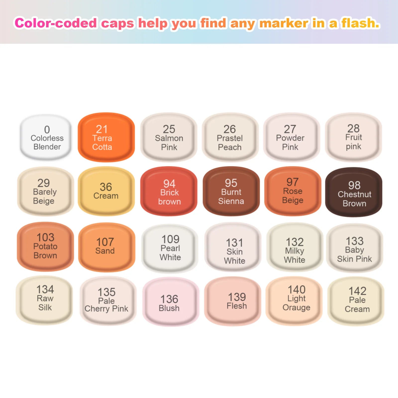 TOUCHNEW Alcohol Markers Soft Brush,Dual Tip Fine&Chisel / Brush&Chisel Art Markers Set for Adult Artists Drawing Coloring