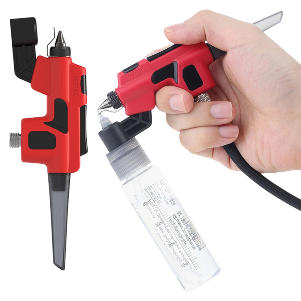 PT-AB Wash-Free Airbrush with Marker Rack Painting Tools No-Clean Airbrush for Model Spray Coloring Hobby DIY Tool