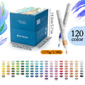 120/168 Pcs Acrylic Markers Set Professional Painting Waterproof Fast-Drying DIY Graffiti Craft Stone Glass DIY Drawing Supplies