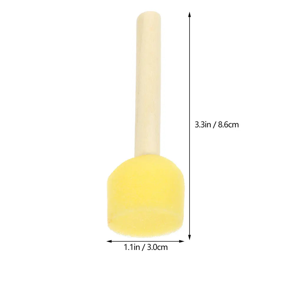 20 Pcs Foam Paint Brushes Sponge for Painting Drawing & Supplies Childrens
