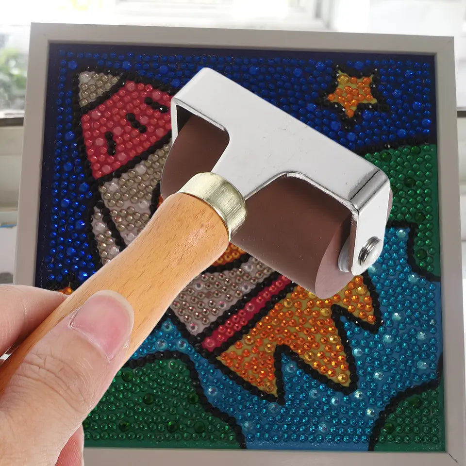 Hard Rubber Printmaking Roller for Ink Application Painting Stamping Crafts Smooth Non-Damaging Surface Compact Portable Art