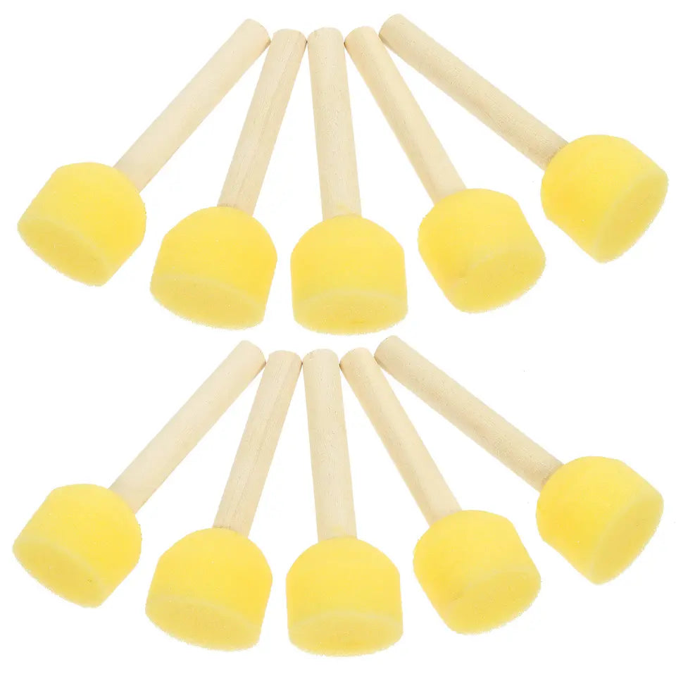 20 Pcs Foam Paint Brushes Sponge for Painting Drawing & Supplies Childrens